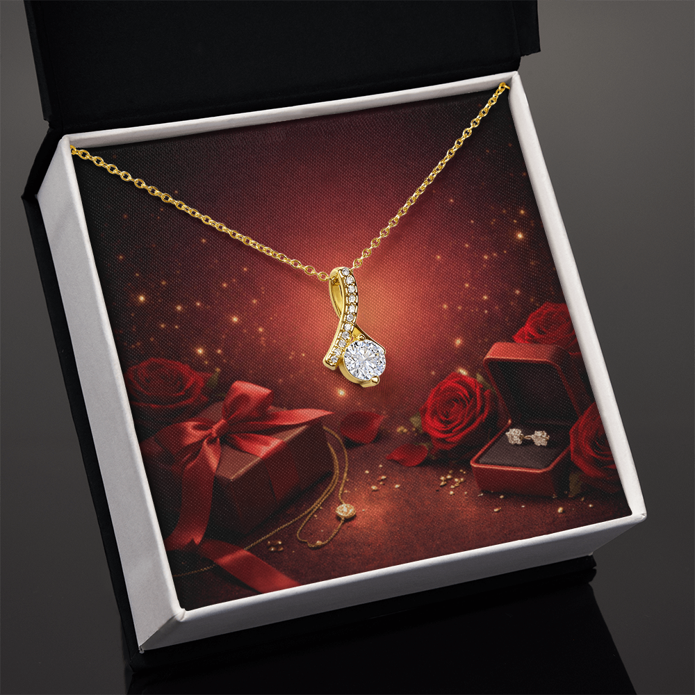 Alluring Beauty™ Ribbon Necklace – A Timeless Symbol of Grace & Love