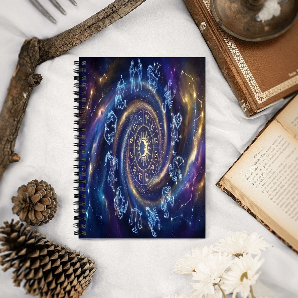 Celestial Manifestation Journal | Witchy Spiral Notebook (165 Pages)